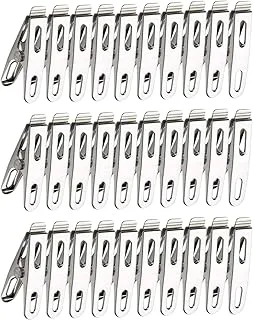 Kit 30 Prendedores Inox Multiuso