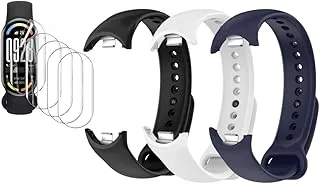 Kit 3 Pulseiras + Película (Mi Band 8/9/10)
