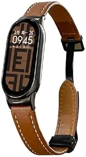 Pulseira de Couro Legítimo (Mi Band 8/9/10)