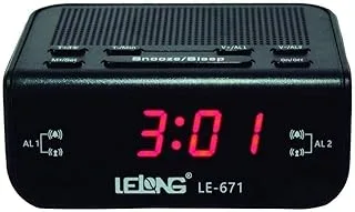 Rádio Relógio Lelong LE-671