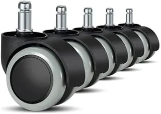 Kit 5 Rodízios Cadeira Escritório Antirisco