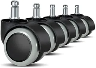 Kit 5 Rodízios Cadeira Pino 11mm