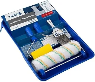 Kit Pincéis Tigre Anti Respingo 5 Peças