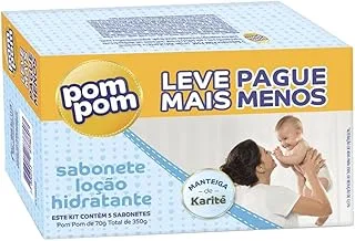 Kit Sabonete Barra Pom Pom