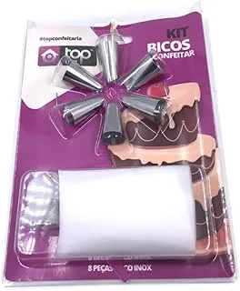 Kit Bicos De Confeitar Inox + Saco Bisnaga