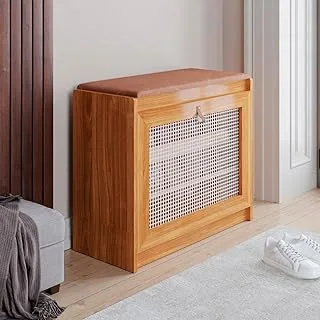 Sapateira Banco com Assento Marrom