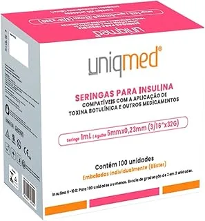 Seringa Uniqmed Premium 1ml 5mm 32G