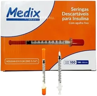 Seringa Padrão 1ml 8mm 30G