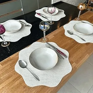 Jogo Americano Redondo Sisal Marfim