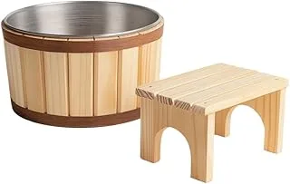 Kit Spa com Banco de Madeira