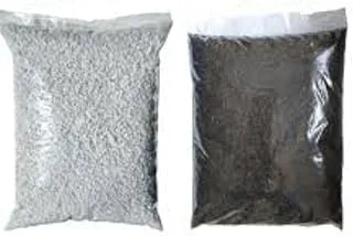 Perlita e Casca de Arroz Carbonizada