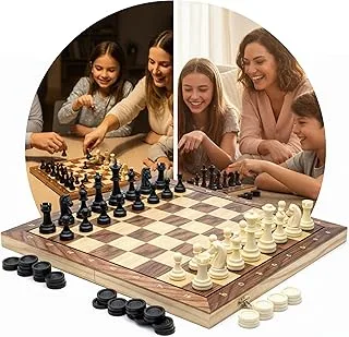 Jogo Xadrez 3 em 1 Magnético 24x24cm
