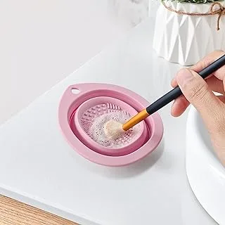 Tigela Dobrável Limpadora Rosa