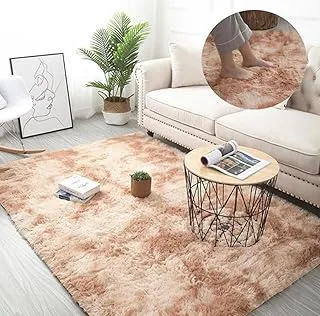 Tapete Peludo Felpudo Macio Bege