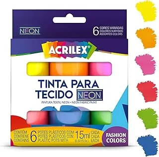 Kit Tintas Neon Acrilex