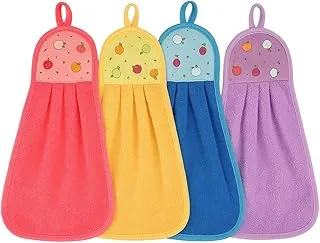 Kit 4 Toalhas Bate Mão Microfibra Com Alça