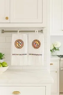 Kit com 2 Bate Mão Atoalhado Artesanal