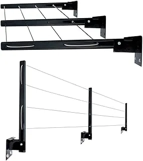 Varal de Parede 3 Hastes Articulado