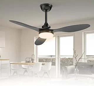 Ventilador DC Preto Moderno